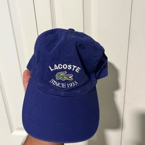 Lacoste Royal Blue Cap with Embroidered Logo